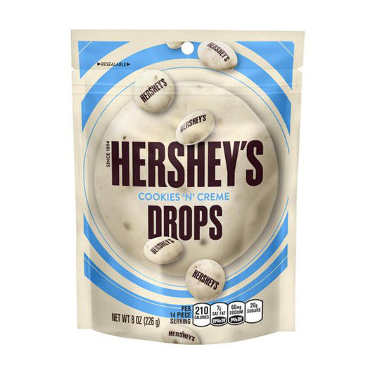 Hershey's Drops Cookie 'N' Creme (8 x 215g)