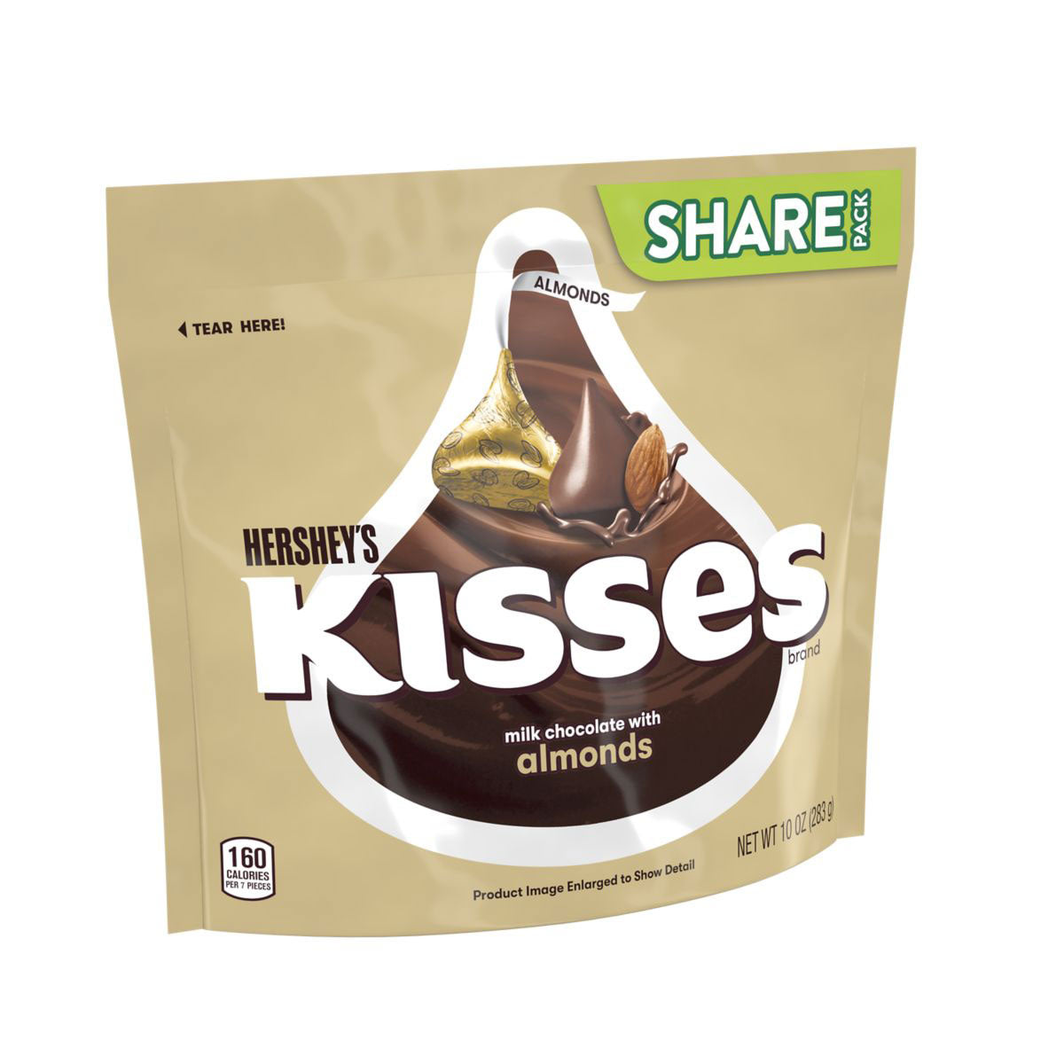 Hershey's Kisses Milk Chocolate with Almonds Share Pack (8 x 283g) - AmerikaanseGroothandel.nl