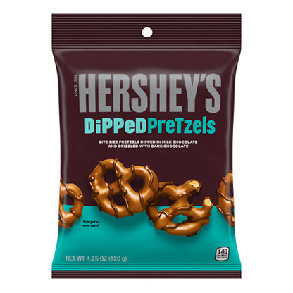 Hershey's Dipped Pretzels Milk Chocolate (12 x 120g) - AmerikaanseGroothandel