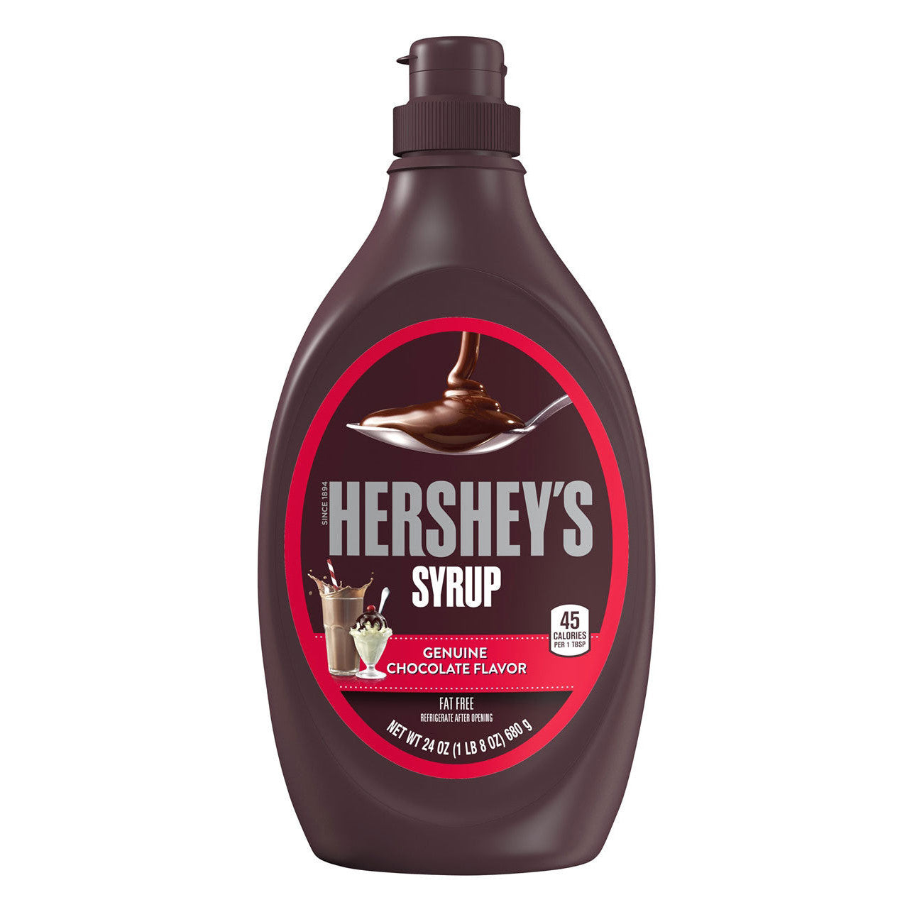 Hershey's Syrup Genuine Chocolate (12 x 680g) - AmerikaanseGroothandel