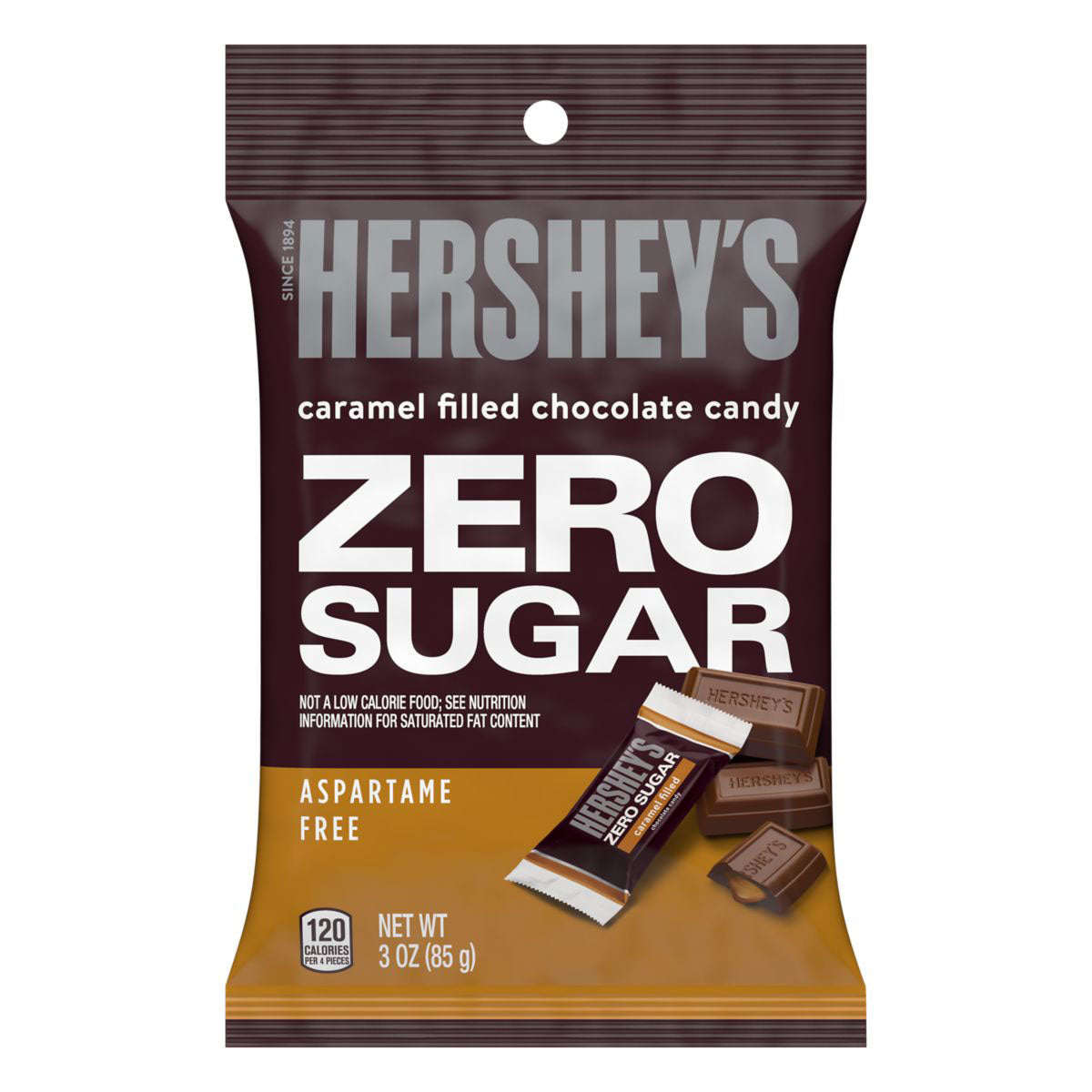 Hershey's Chocolate with Caramel Zero Sugar (12 x 85g) - AmerikaanseGroothandel