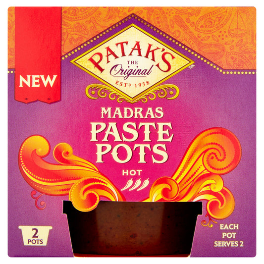 Patak's Madras Paste Pots (8 x 140g)