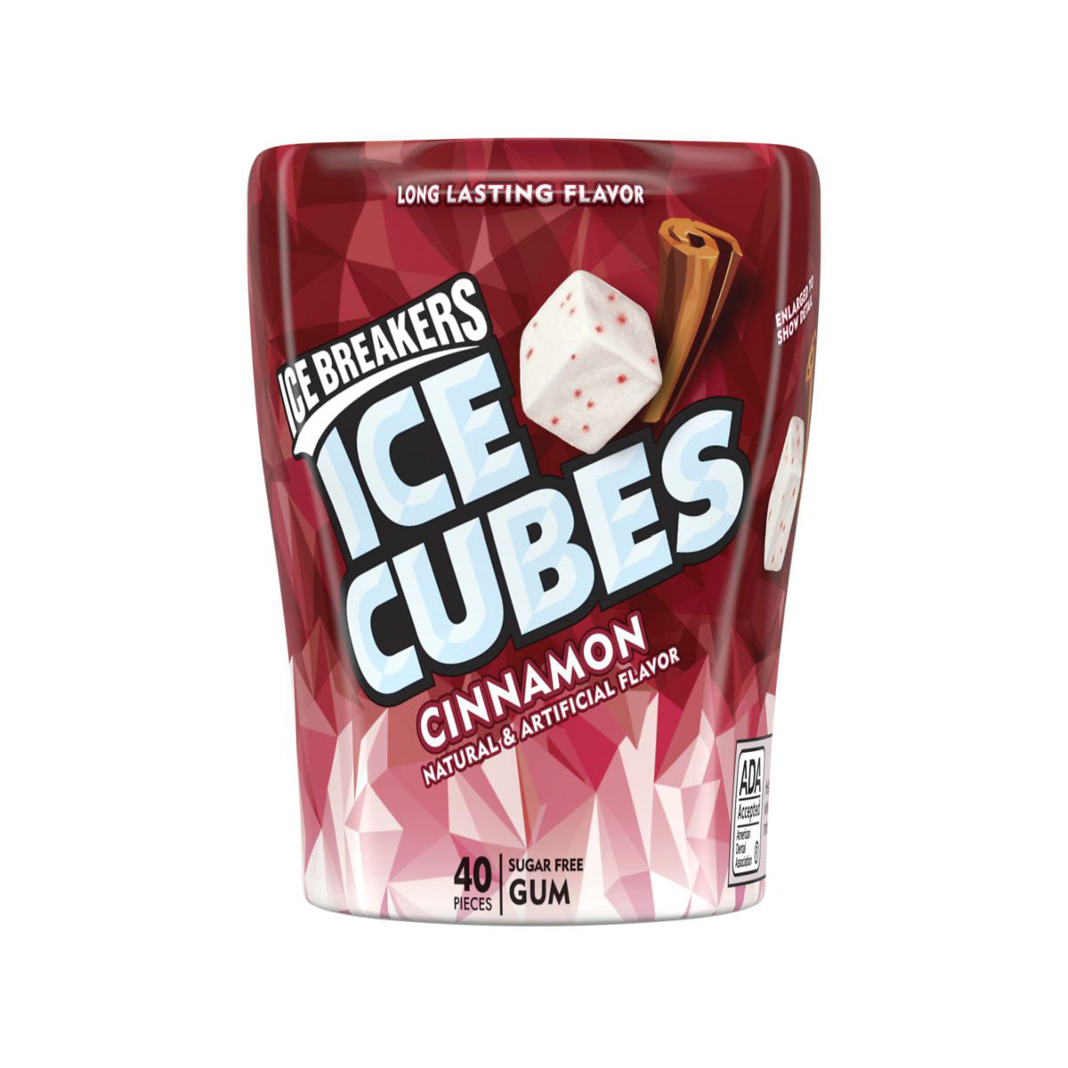 Ice Breakers Gum Ice Cubes Cinnamon (4 x 92g) - AmerikaanseGroothandel.nl