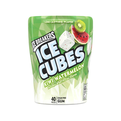 Ice Breakers Gum Ice Cubes Kiwi Watermelon (6 x 92g) - AmerikaanseGroothandel