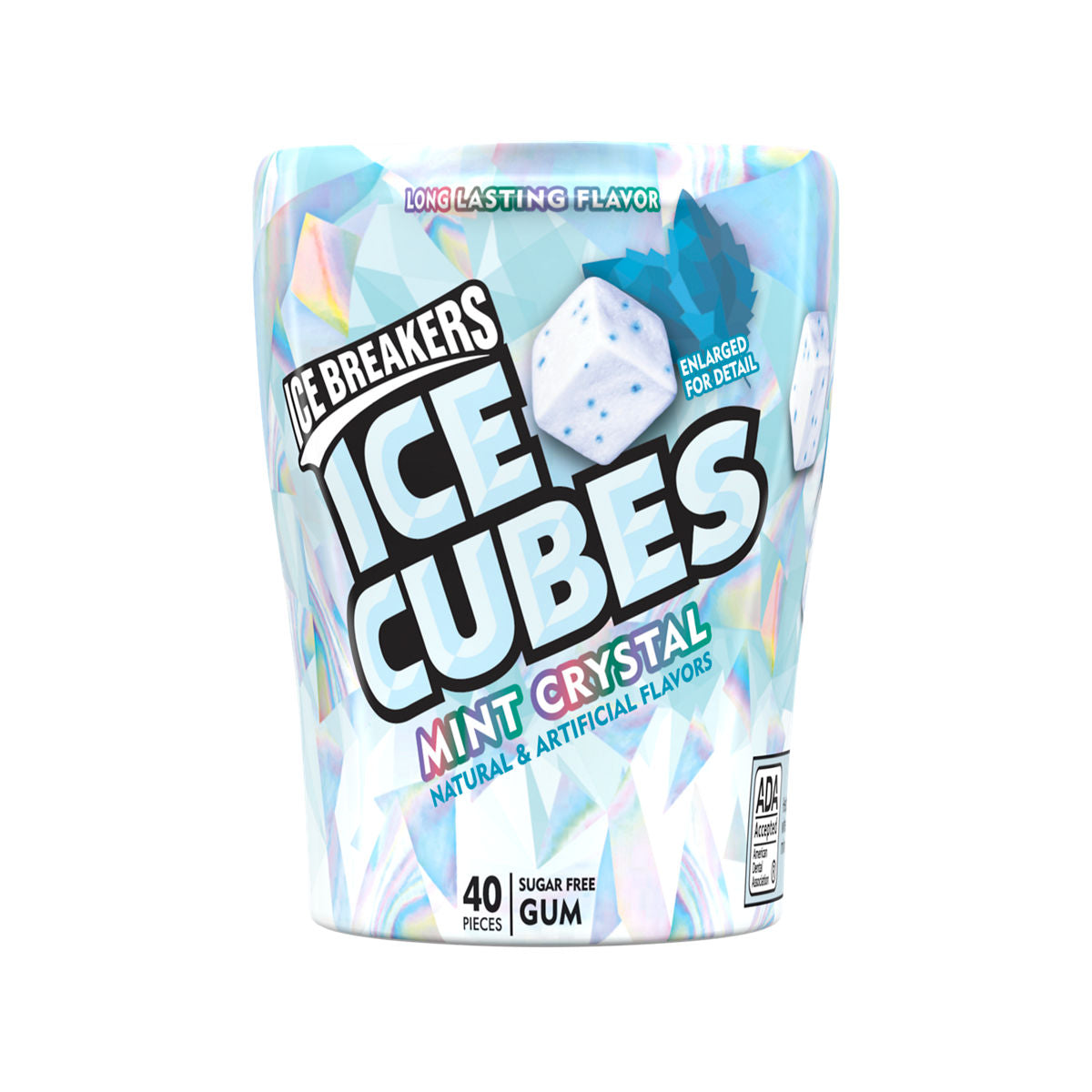 Ice Breakers Gum Ice Cubes Mint Crystal (4 x 92g)