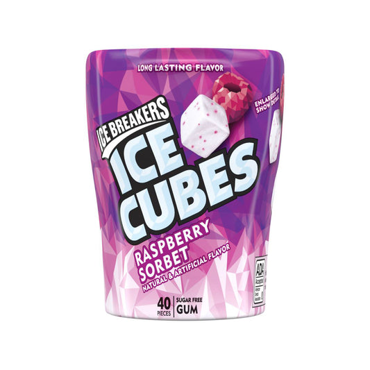 Ice Breakers Gum Ice Cubes Raspberry Sorbet (6 x 92g)