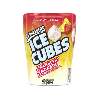 Ice Breakers Gum Ice Cubes Strawberry Lemonade (6 x 92g) - AmerikaanseGroothandel