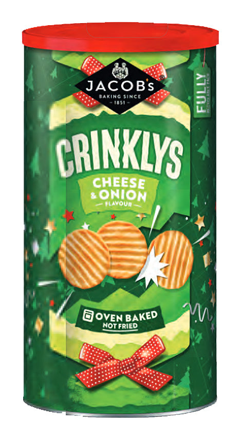 Jacobs Crinklys Cheese & Onion (12 x 200g)