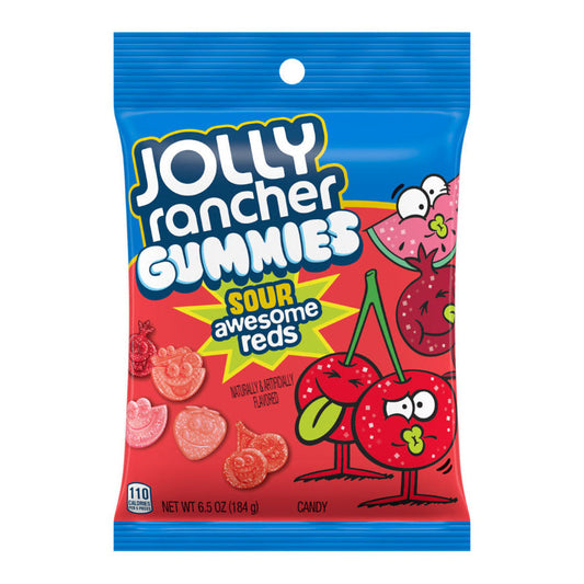 Jolly Rancher Gummies Sour Awesome Reds (12 x 184g) - AmerikaanseGroothandel