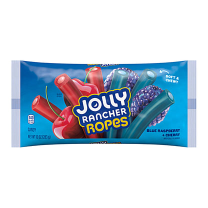 Jolly Rancher Ropes Blue Raspberry & Cherry (12 x 283g) - AmerikaanseGroothandel