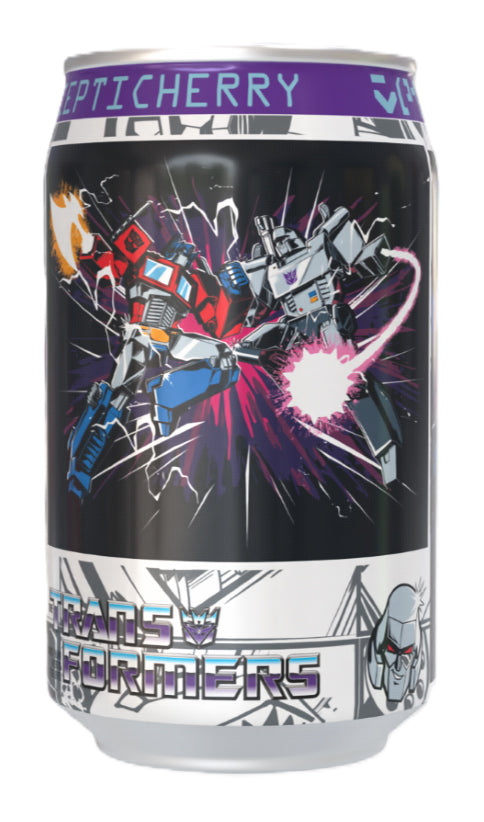 Kawaji x Transformers Decepticherry Cherry Vanilla Soda (12 x 330ml) - AmerikaanseGroothandel