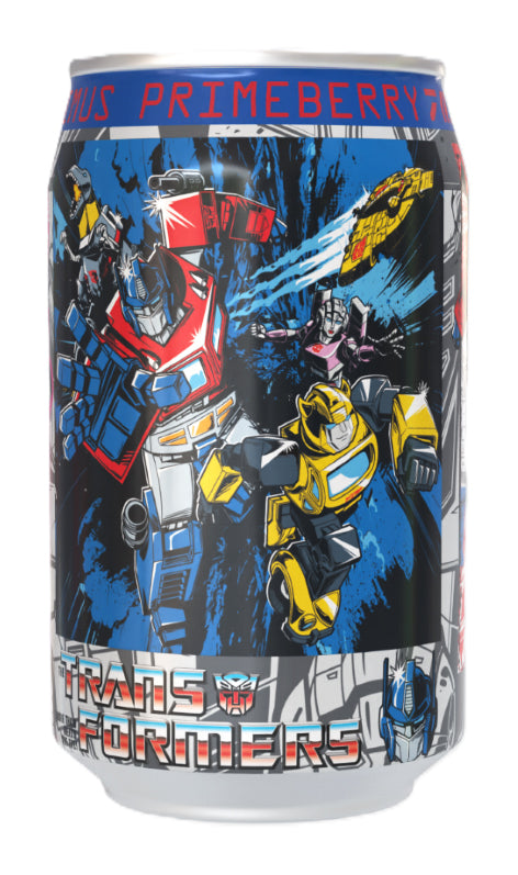 Kawaji x Transformers Optimus Primeberry Strawberry Soda (12 x 330ml) - AmerikaanseGroothandel