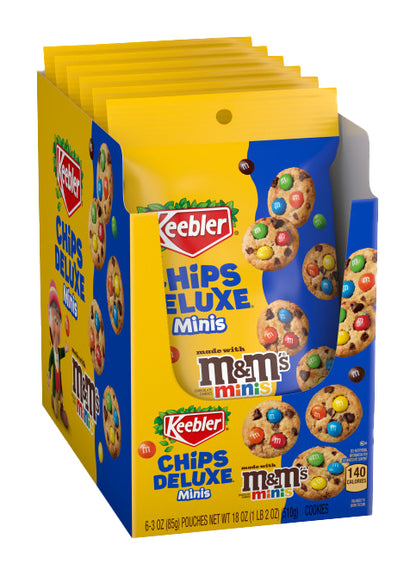 Keebler Chips Deluxe Minis Cookies with M&M's Minis