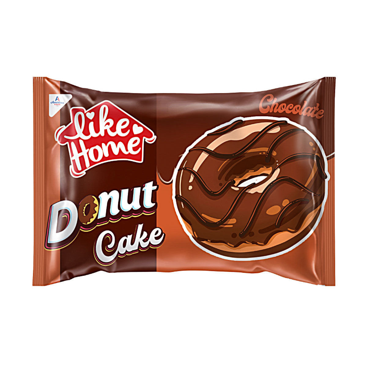 Like Home Donut Cake Chocolate (24 x 40g) - AmerikaanseGroothandel.nl