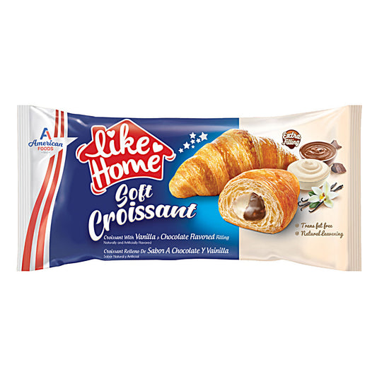 Like Home Soft Croissant Vanilla & Chocolate (20 x 55g) - AmerikaanseGroothandel