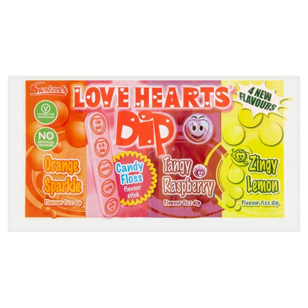 Swizzels Love Hearts Dip (36 x 23g) - AmerikaanseGroothandel