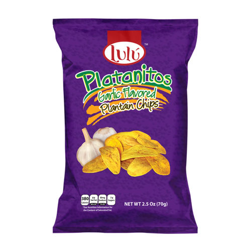 Lu Lu Plantain Chips Platanitos Garlic