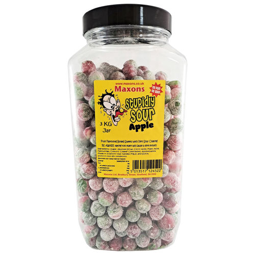 Maxons Stupidly Sour Jar Apple