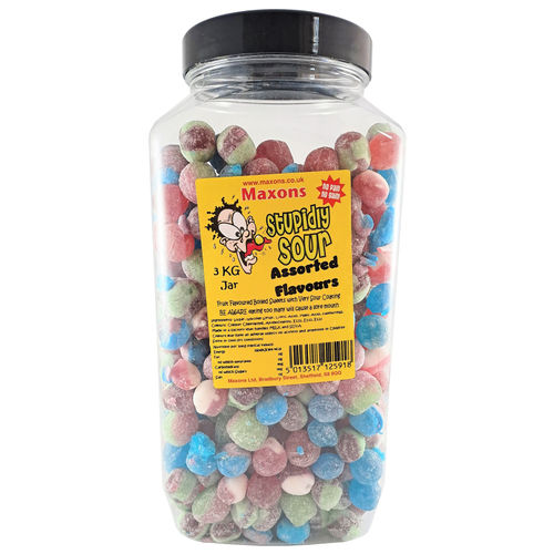 Maxons Stupidly Sour Jar Assorted