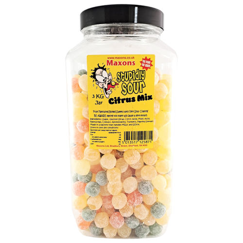 Maxons Stupidly Sour Jar Citrus Mix