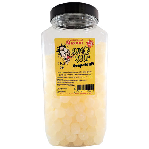 Maxons Stupidly Sour Jar Grapefruit