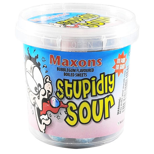 Maxons Stupidly Sour Tub Bubblegum