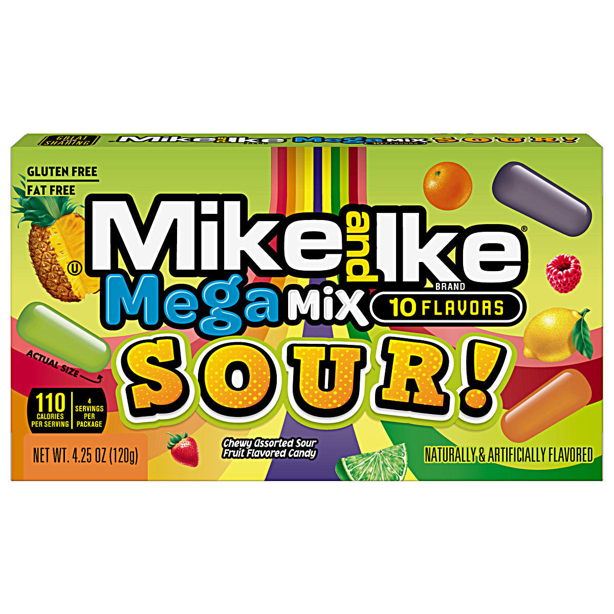 Mike and Ike Mega Mix Sour (12 x 120g)