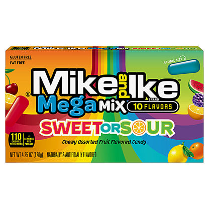 Mike and Ike Mega Mix Sweet or Sour (12 x 120g) - AmerikaanseGroothandel