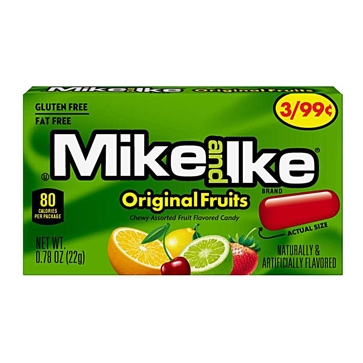 Mike and Ike Original Fruits (24 x 22g) - AmerikaanseGroothandel.nl