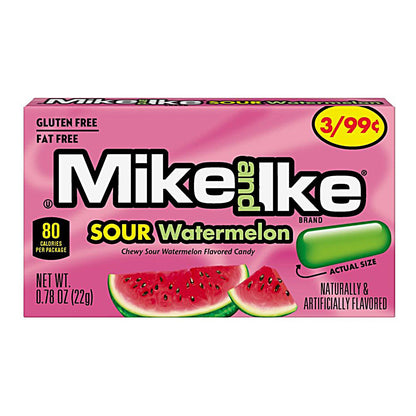 Mike and Ike Sour Watermelon (24 x 22g) - AmerikaanseGroothandel