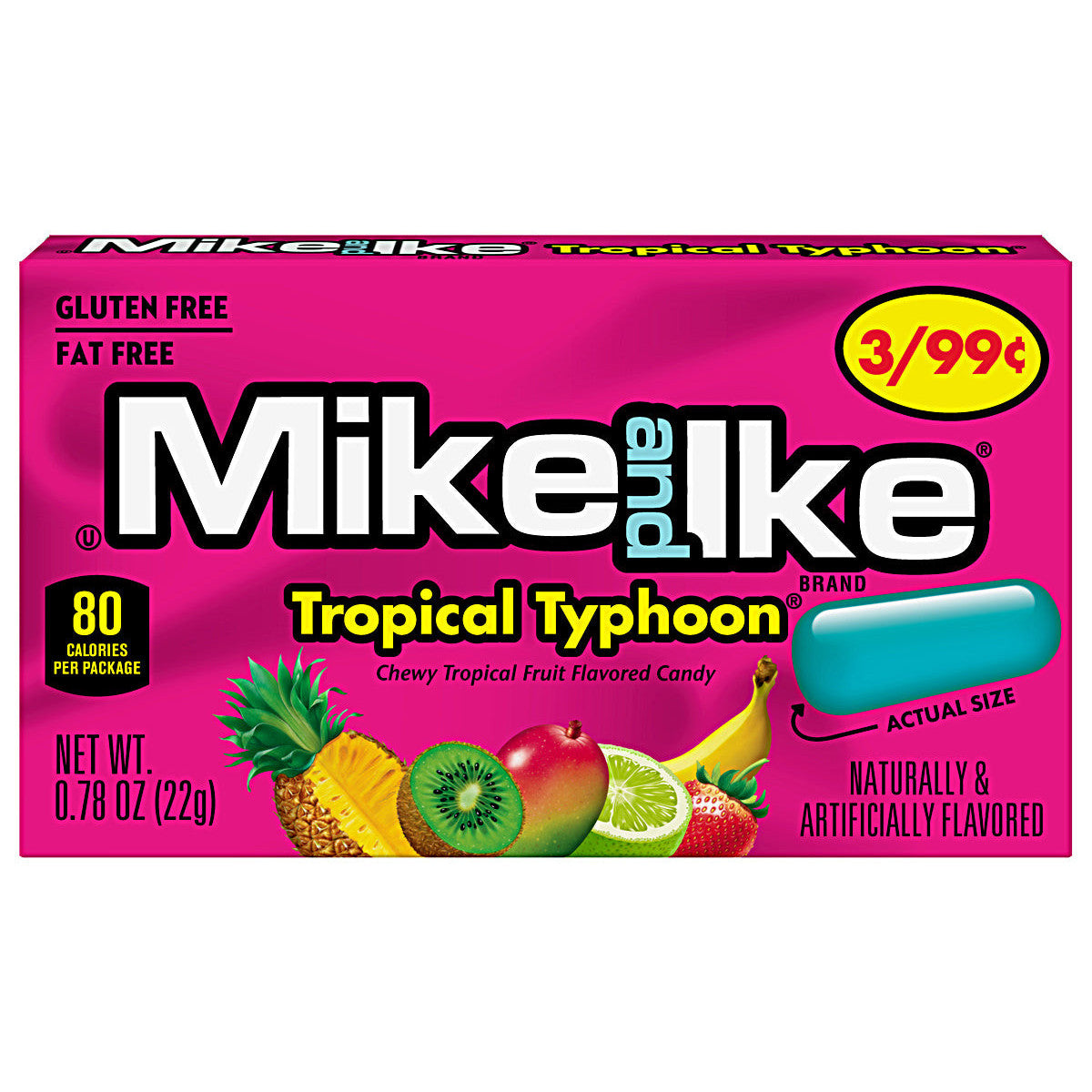 Mike and Ike Tropical Typhoon (24 x 22g) - AmerikaanseGroothandel