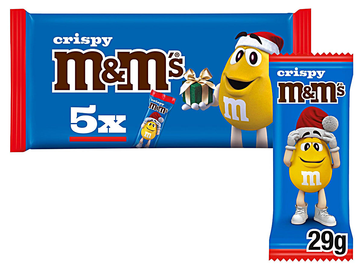 M&M's Crispy Santa 5 Pack (10 x 145g)
