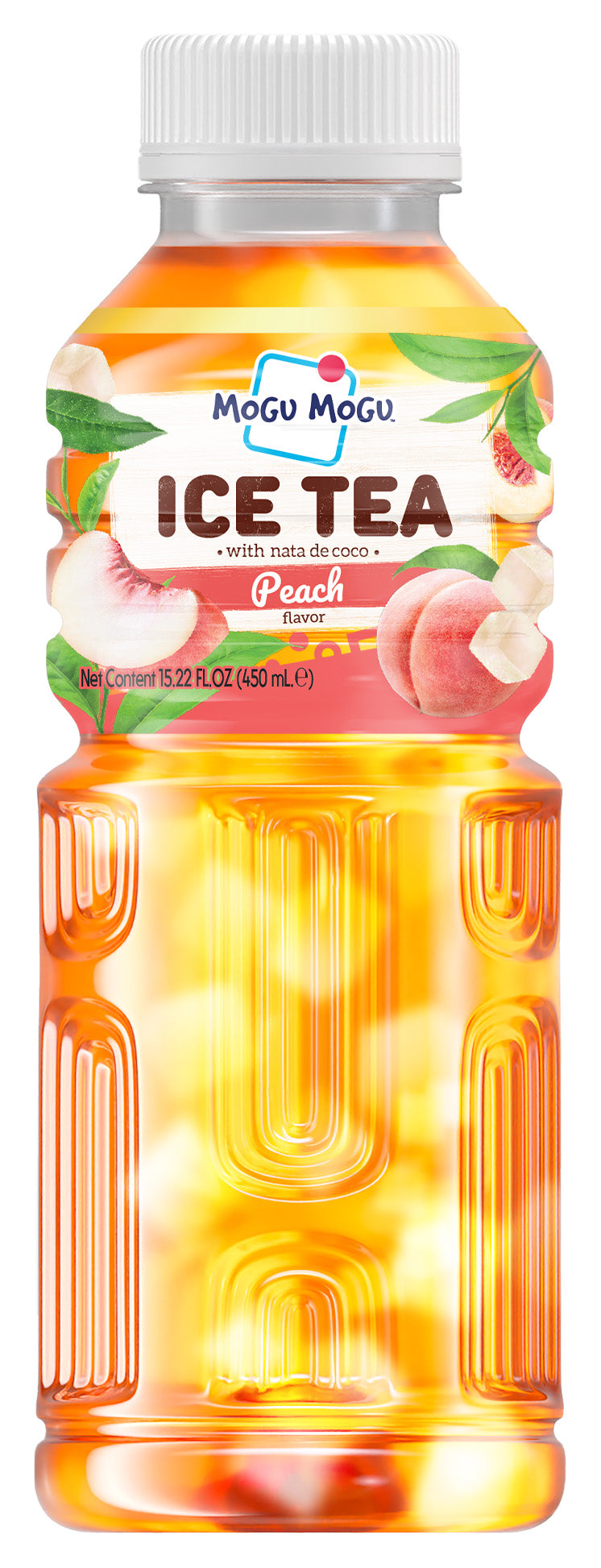 Mogu Mogu Nata De Coco Ice Tea Peach (24 x 450ml) - AmerikaanseGroothandel