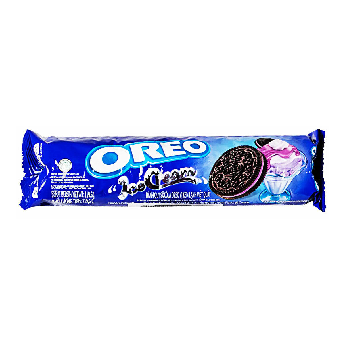 Oreo Ice Cream Blueberry (24 x 120g) - AmerikaanseGroothandel.nl