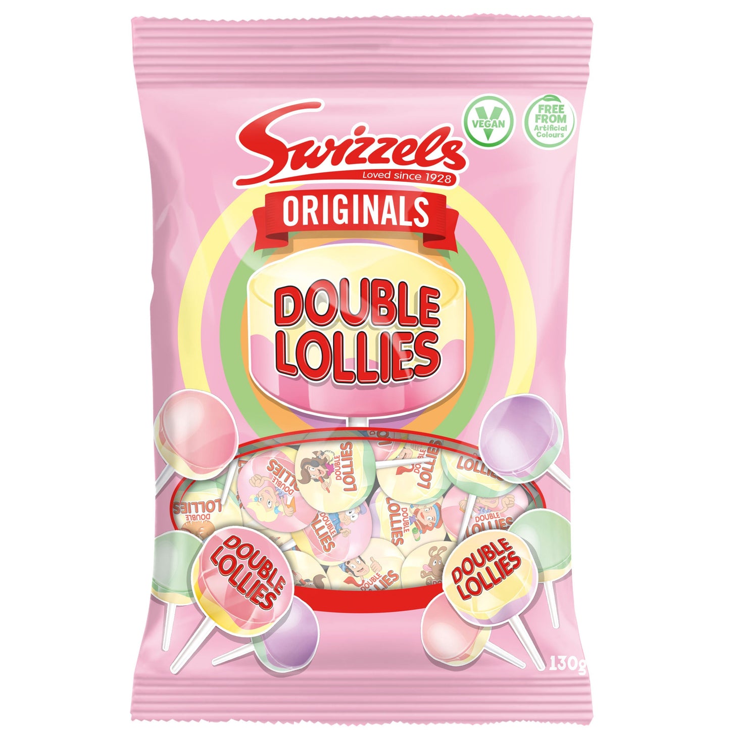 Swizzels Originals Double Lollies (12 x 130g) - AmerikaanseGroothandel