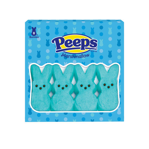 Peeps Marshmallow Bunnies Blue 8 Pack