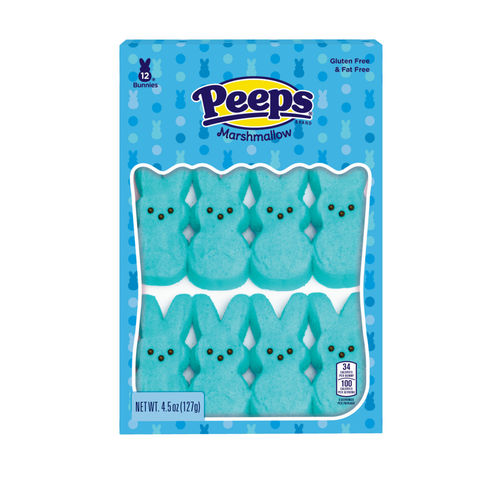 Peeps Marshmallow Bunnies Blue 12 Pack