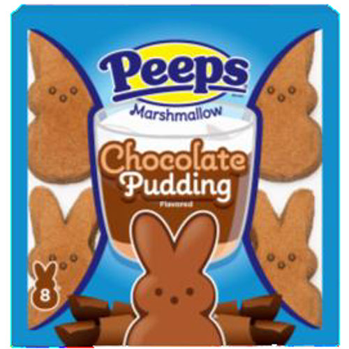 Peeps Marshmallow Bunnies Chocolate Pudding 8 Pack