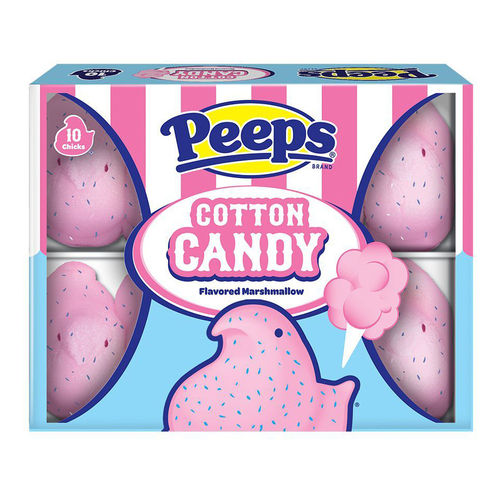Peeps Marshmallow Chicks Cotton Candy 10 Pack