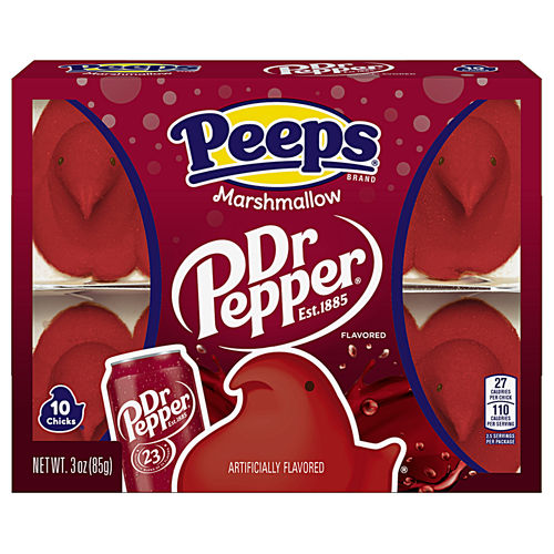 Peeps Marshmallow Chicks Dr Pepper 10 Pack