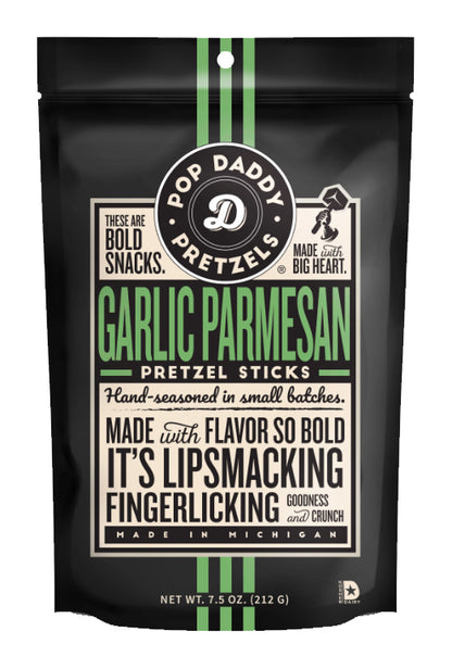 Pop Daddy Pretzels Garlic Parmesan