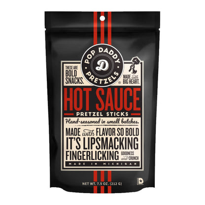 Pop Daddy Pretzels Hot Sauce (12 x 212g) - AmerikaanseGroothandel