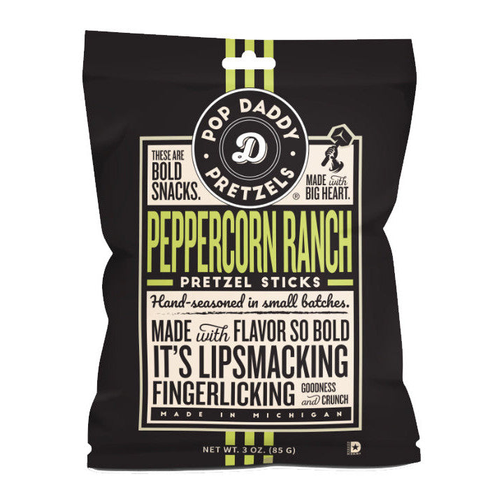 Pop Daddy Pretzels Peppercorn Ranch (15 x 85g) - AmerikaanseGroothandel