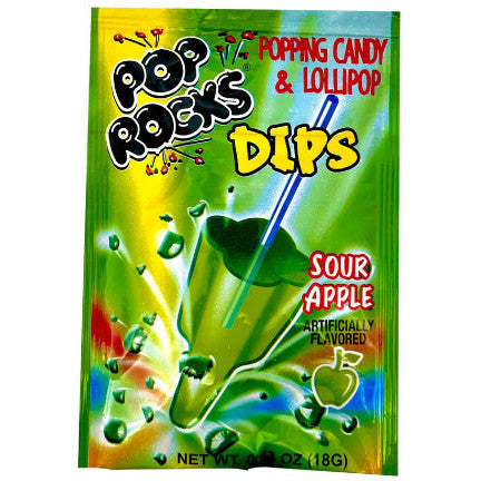 Pop Rocks Dips Sour Apple (18 x 18g) - AmerikaanseGroothandel