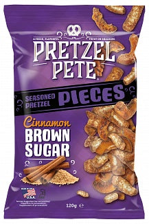 Pretzel Pete Pieces Cinnamon Brown Sugar (8 x 120g)