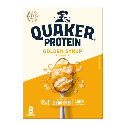 Quaker Protein Golden Syrup 8 Pack
