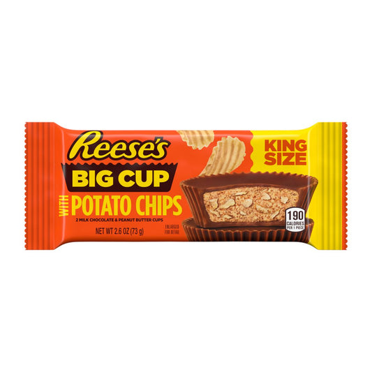 Reese's Peanut Butter Big Cup Potato Chips King Size (16 x 73g)