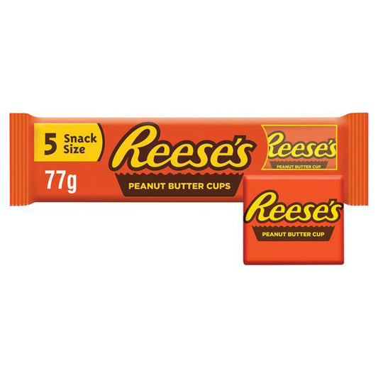 Reese's Peanut Butter Cups Snack Size 5 Pack (18 x 77g)