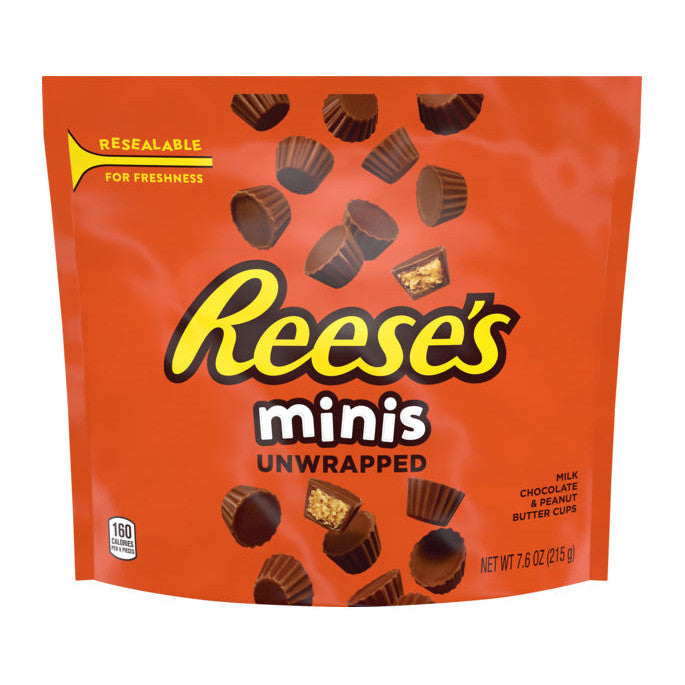 Reese's Minis Peanut Butter Cups Unwrapped (8 x 215g)