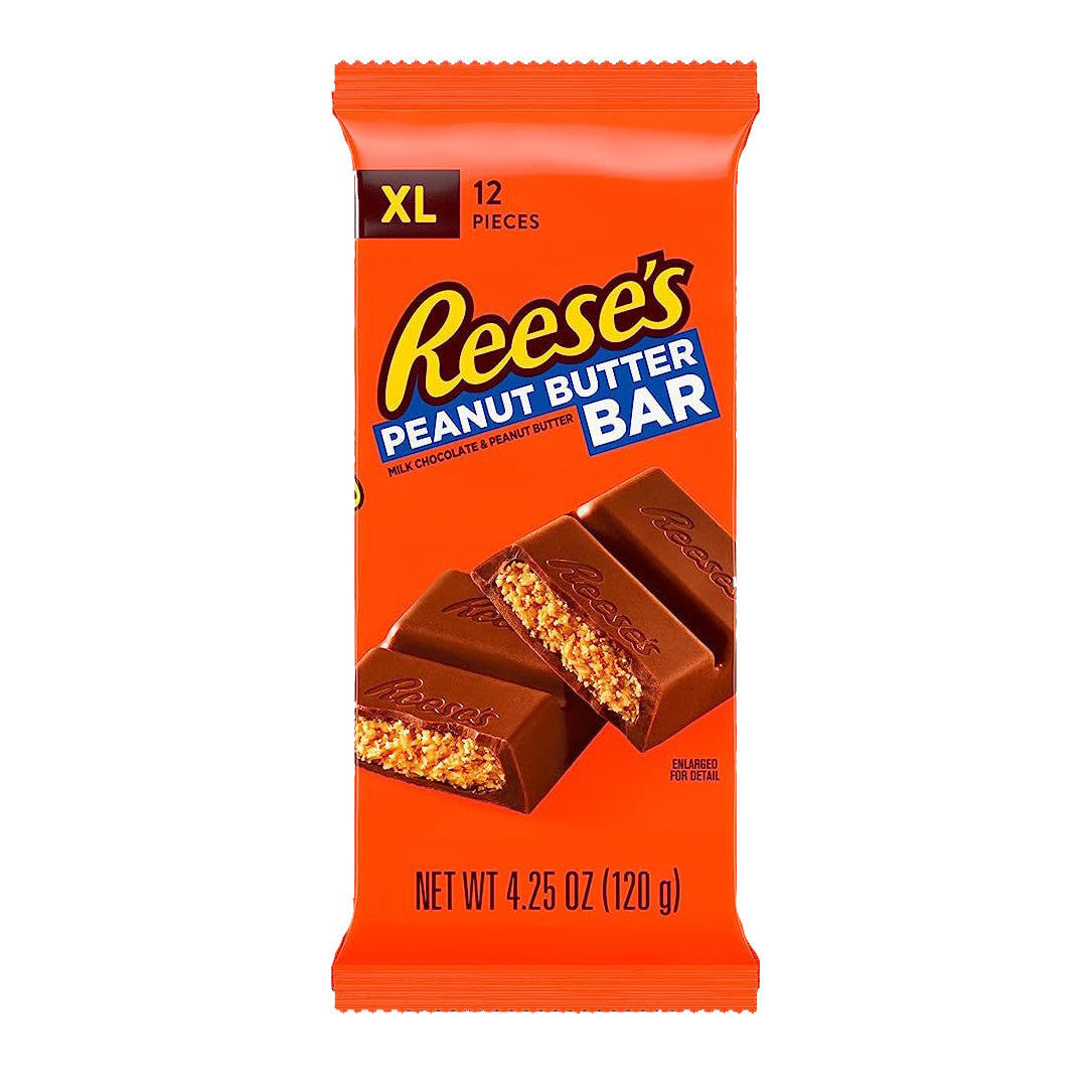 Reese's Bar Milk Chocolate Peanut Butter XL (12 x 120g) - AmerikaanseGroothandel.nl